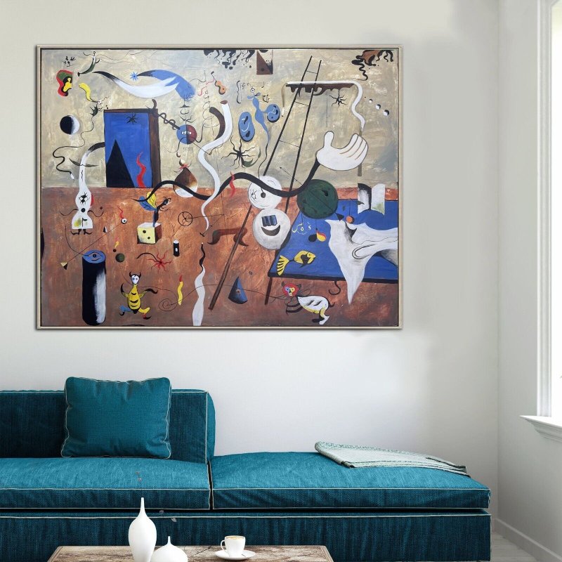 Abstract Colorful Shapes Expressionist Art Kandinsky Style Figurative Paintings - Wall Décor - Acrylic Multicolor