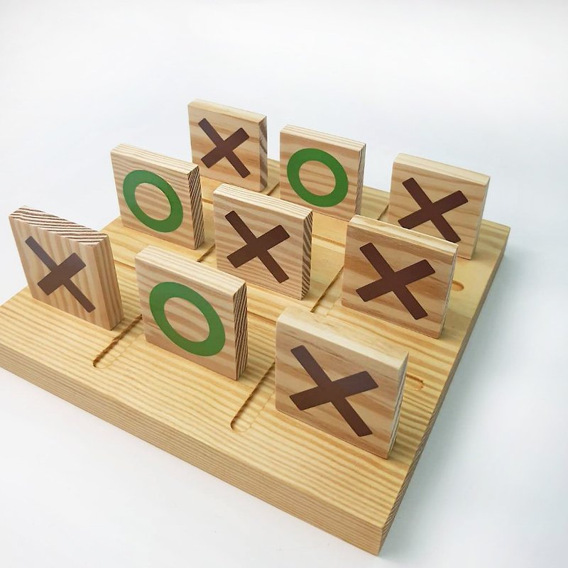 OOXX遊戲盤 - 桌遊/牌卡 - 木頭 咖啡色
