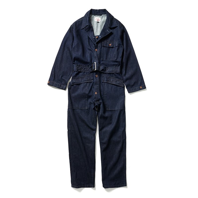 Tanker Coveralls - Kaihara Japanese Denim - จัมพ์สูท - ผ้าฝ้าย/ผ้าลินิน 