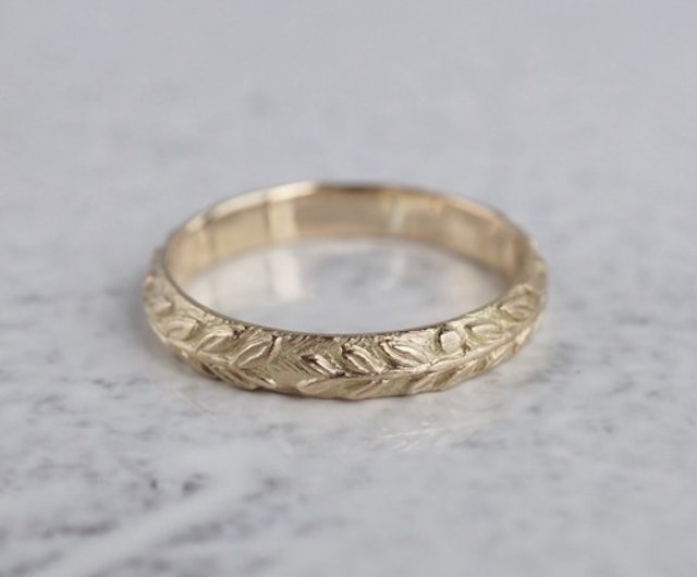 Laurel wreath ring R076K10 - Shop ateliersimo General Rings - Pinkoi