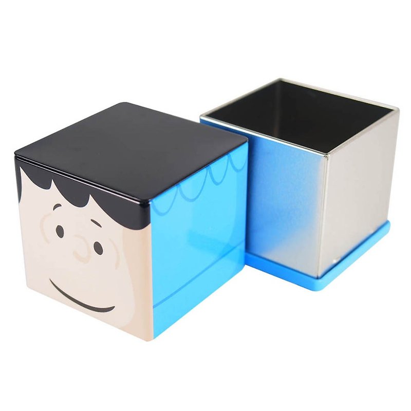 Snoopy錫材收納盒-露西【Hallmark-Peanuts史努比 收納/其他】 - 居家收納/收納盒/收納用品 - 其他材質 藍色