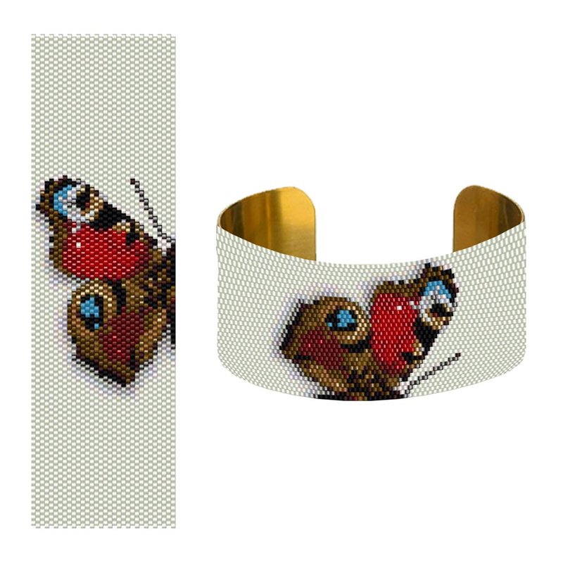 Peyote Pattern Bracelet, Beading Bracelet, Miyuki Delica Pattern, Peyote Stitch - 其他數位設計 - 其他材質 