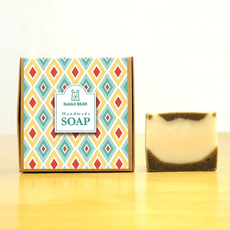 芝麻酪梨洗髮沐浴手工冷製皂 (適乾、中、油性) ★Rabbit Bear★ - 肥皂/手工皂 - 其他材質 咖啡色