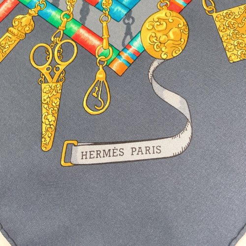 日本直送中古美品】エルメスHERMES スカーフカレ90 大判スカーフ