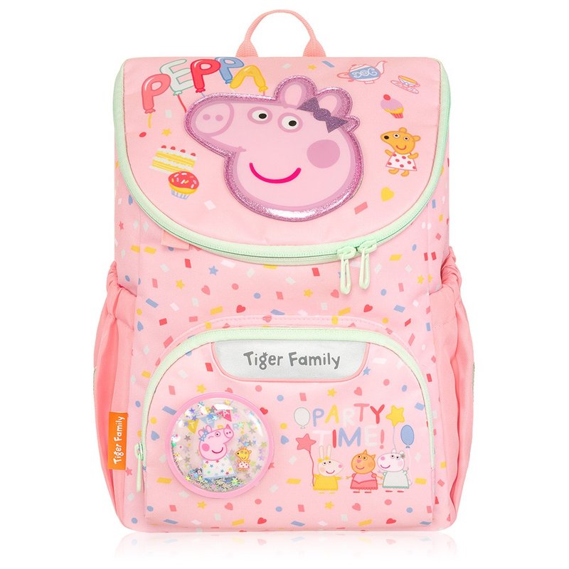 粉紅豬小妹聯名 童趣幼兒園書包-佩佩豬 可放A4 護脊透氣背墊 - 後背包/背包/書包 - 聚酯纖維 粉紅色