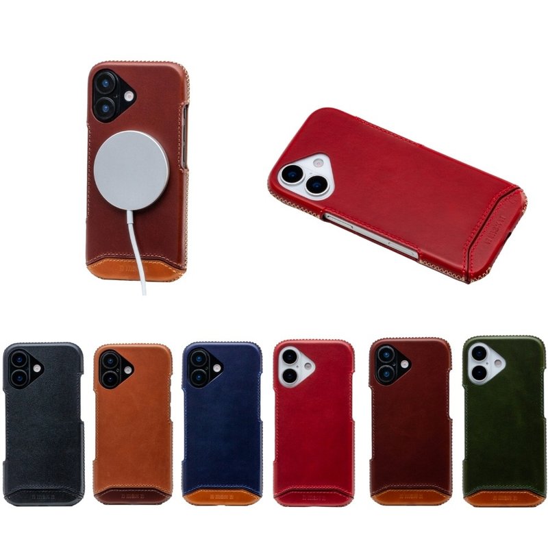 iPhone 17 經典系列-磁吸手機皮套-六色任選 - 手機殼/手機套 - 真皮 多色