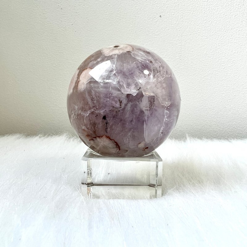 紫晶共生櫻花瑪瑙球 | 水晶 | 水晶球 | 水晶擺件 - 擺飾/家飾品 - 水晶 多色