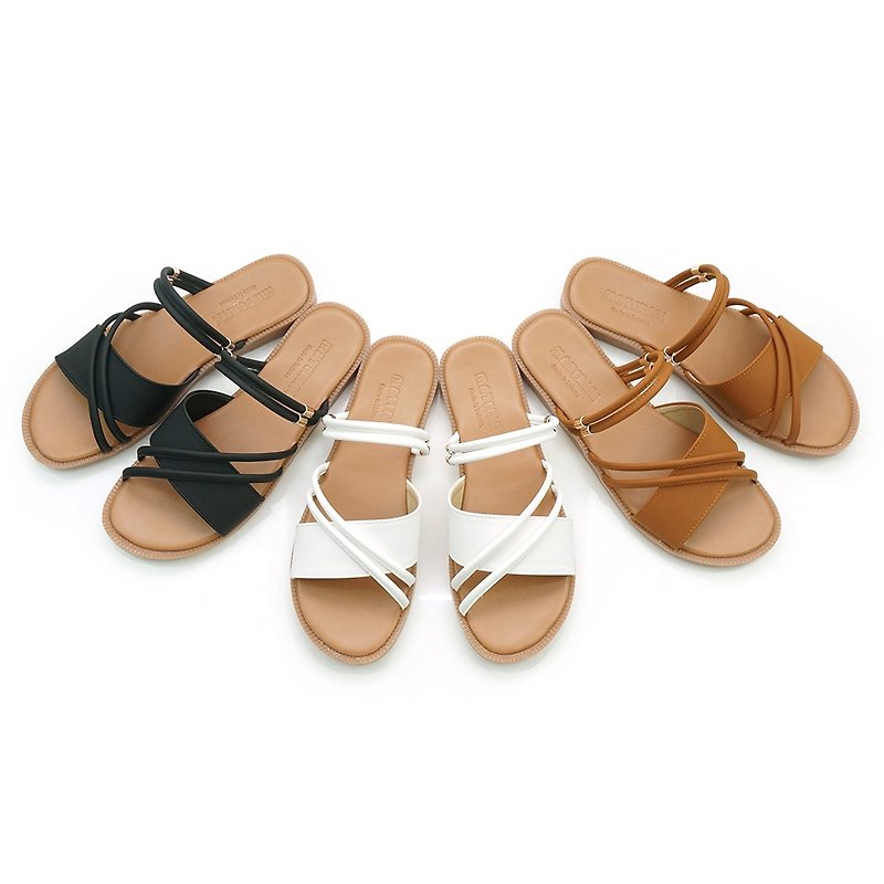Full size 23-27 sandals MIT cross strap two wear sandals T1063 - Sandals - Other Materials 