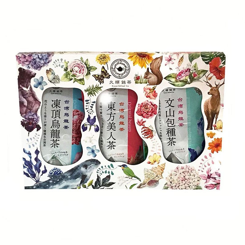 Taiwan's three major oolong tea tasting comparison Tea bag Kyushun Meicha Select Fengting Oolong Tea, Oriental Beauty Tea, Wenshan Baozhong Tea - ชา - วัสดุอื่นๆ 