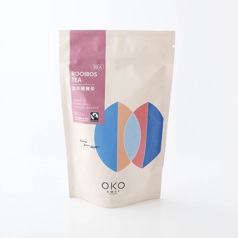 【エコロジカルグリーンOKO】フェアトレード 南アフリカ国宝茶 (2g×50袋) - お茶 - 食材 ピンク