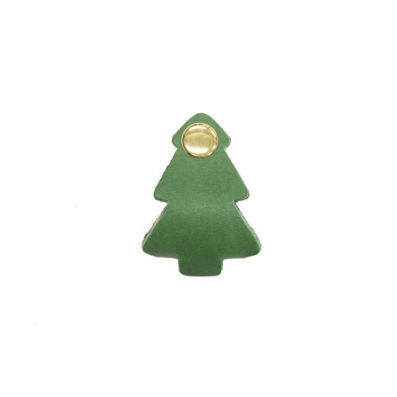 Hub-Mini Christmas Tree/ M6-012 - ที่เก็บสายไฟ/สายหูฟัง - หนังแท้ หลากหลายสี