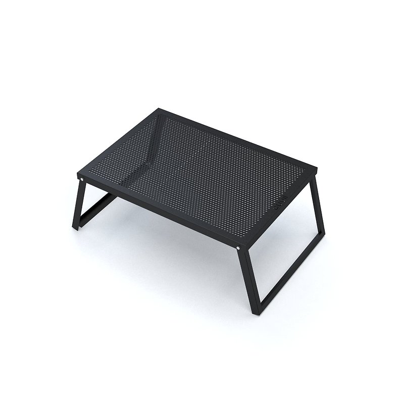【auvil 오빌】韓国製ブラックキャンプテーブル/コーヒーテーブル(2台) - その他の家具 - 金属 ブラック