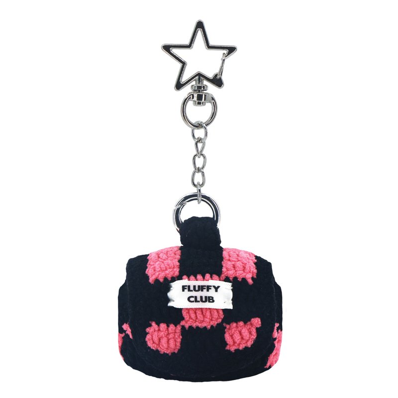 'CHECKMATE!' checkerboard AirPods 3 & Pro Case (BLACK PINK _ STAR SPRING ) - AirPods/耳機保護套 - 繡線 粉紅色