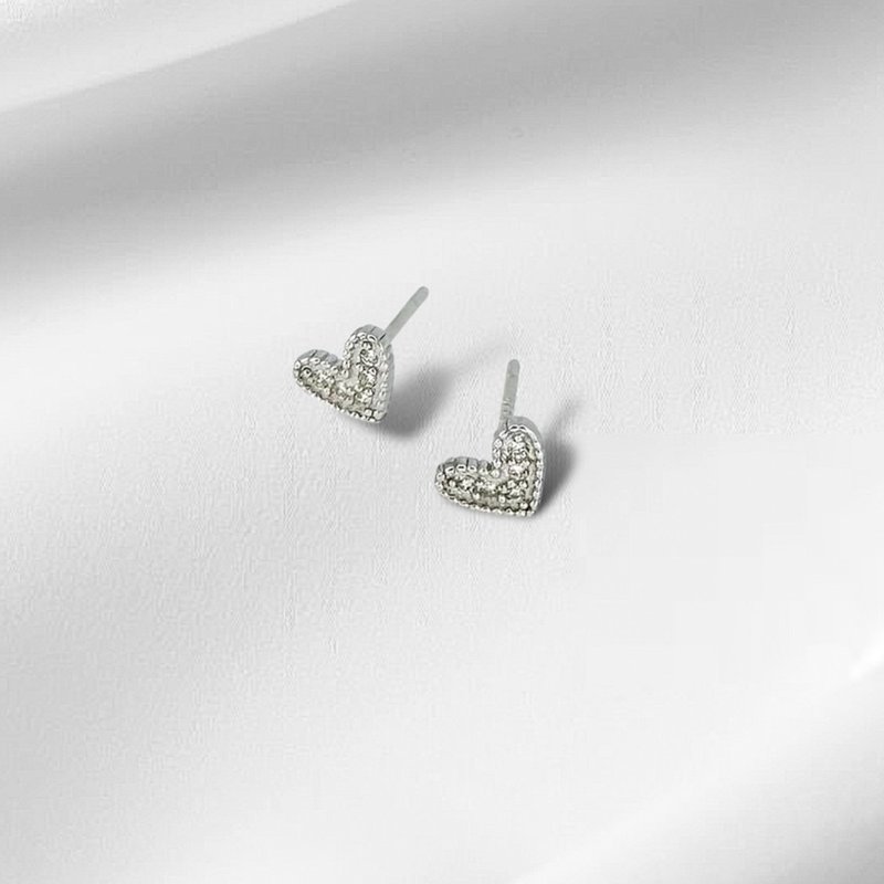 925 sterling silver | Gorgeous little hearts_earrings - ต่างหู - เครื่องประดับ 