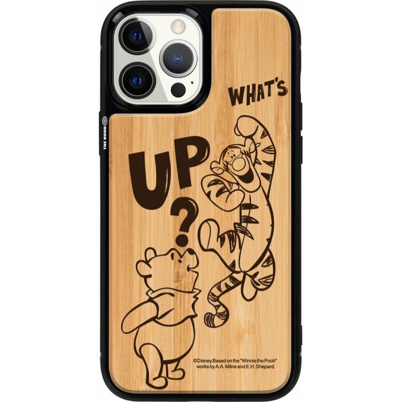 Disney Winnie The Pooh Wooden Case iPhone 16 Pro Case wood magsafe 5624 - เคส/ซองมือถือ - ไม้ หลากหลายสี