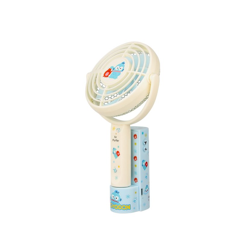 負離子空氣淨化器手提風扇 - Hangyodon - 電風扇 - 塑膠 藍色