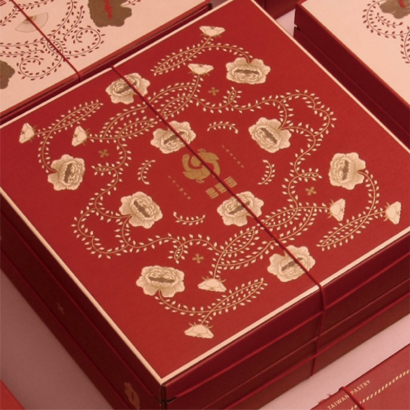 / The heart belongs to it/ Double-layered wedding cake gift box- Lacto-Vegetarian - เค้กและของหวาน - วัสดุอื่นๆ สีแดง