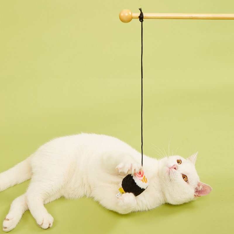 [猫のおもちゃ] ペッツビル デリシャス 寿司 キャット ファニー スティック (2 種類) - おもちゃ - おもちゃ - ポリエステル オレンジ