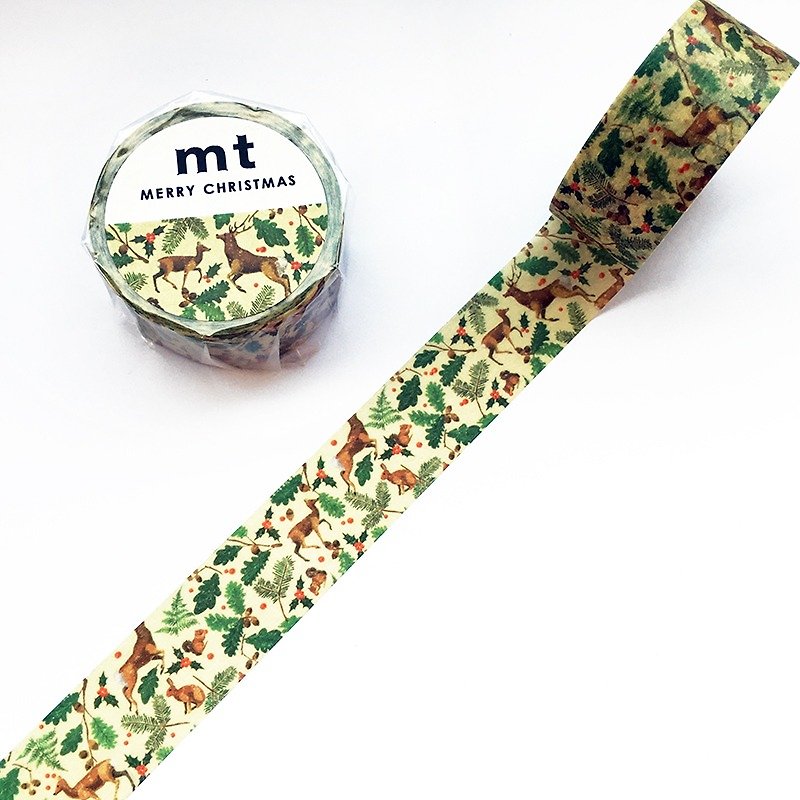 mt Masking Tape Christmas 2017【Christmas of Forest (MTCMAS83)】 - Washi Tape - Paper Multicolor