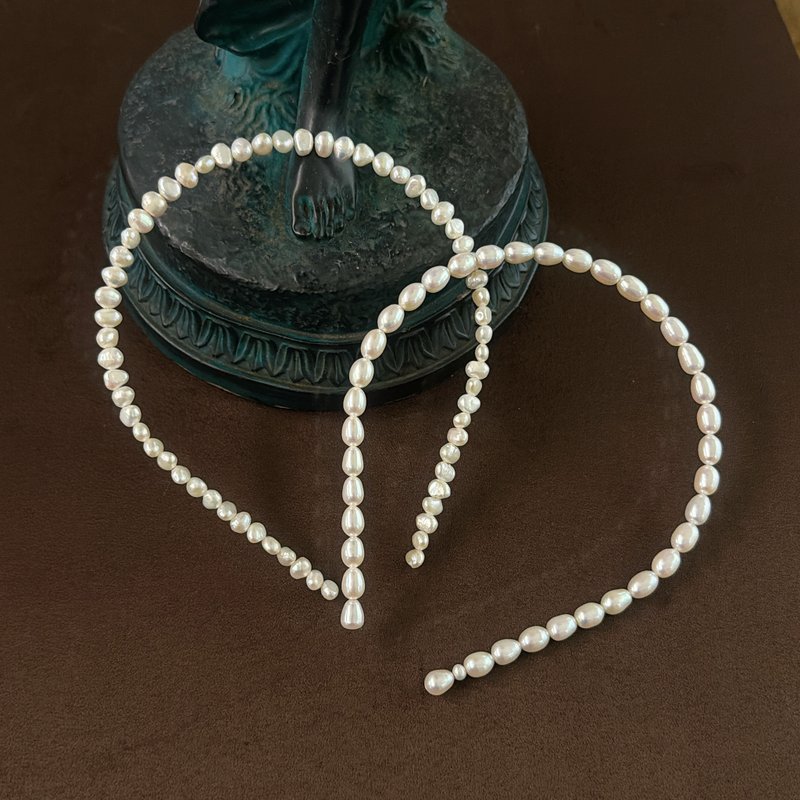 PJ 淡水珍珠髮箍 - 髮箍/髮帶 - 珍珠 