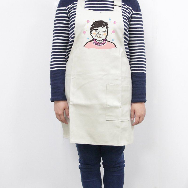 [Mother's Day Special Area] Like Yan Qi and Mom's Apron (Including Frame/Original/Color Printing/Packing Box/Apron) - Customized Portraits - Other Materials 