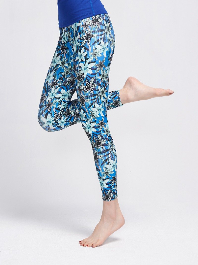 MIRACLE 墨瑞格│ Yoga pants Raining Flower - Women's Sportswear Bottoms - Polyester 