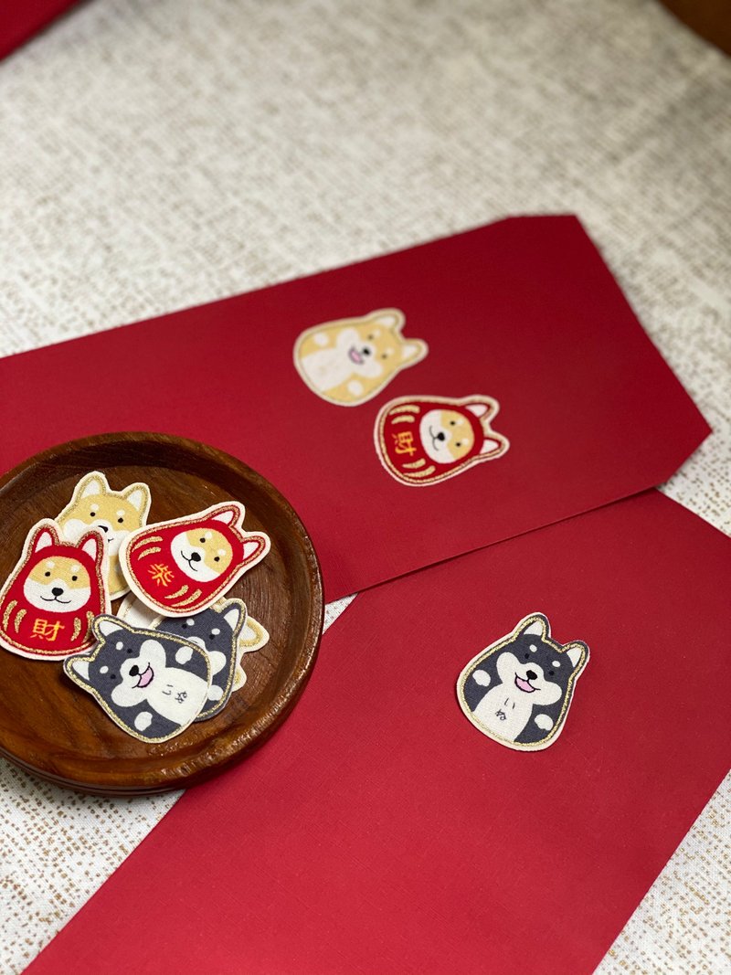 Shiba Inu///Huanxi Free Sticker Red Packet - ถุงอั่งเปา/ตุ้ยเลี้ยง - กระดาษ สีแดง