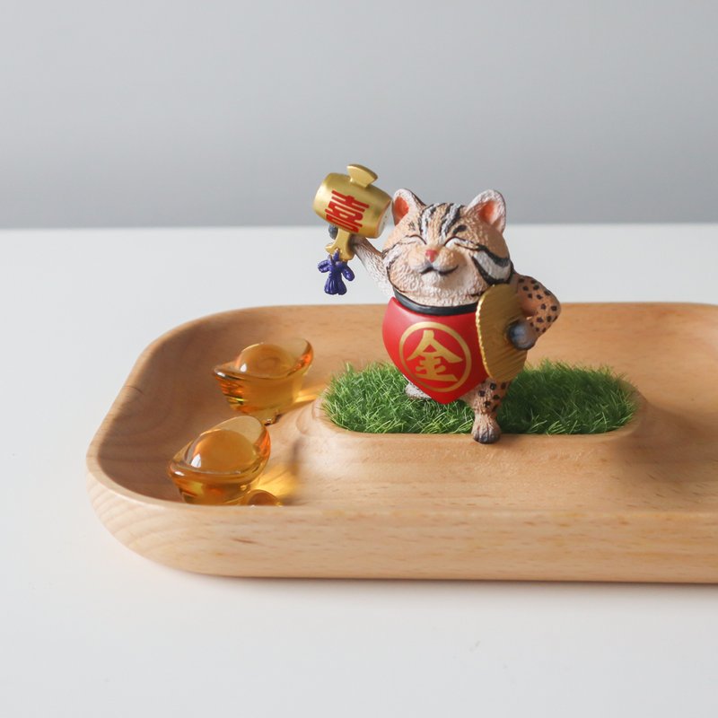 【ハッピーニューイヤー】無垢材 デザートオアシス アクセサリー ネックレス 収納トレイ 彼女 新築祝い クリエイティブ - 置物 - 木製 ブラウン