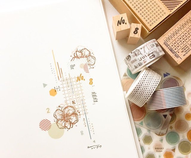 Southland Kids - Pattern rubber stamp set (10pcs) - Shop Paperhood Stamps & Stamp  Pads - Pinkoi