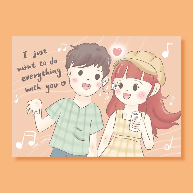 I just want to try anything with you / postcard - การ์ด/โปสการ์ด - กระดาษ 