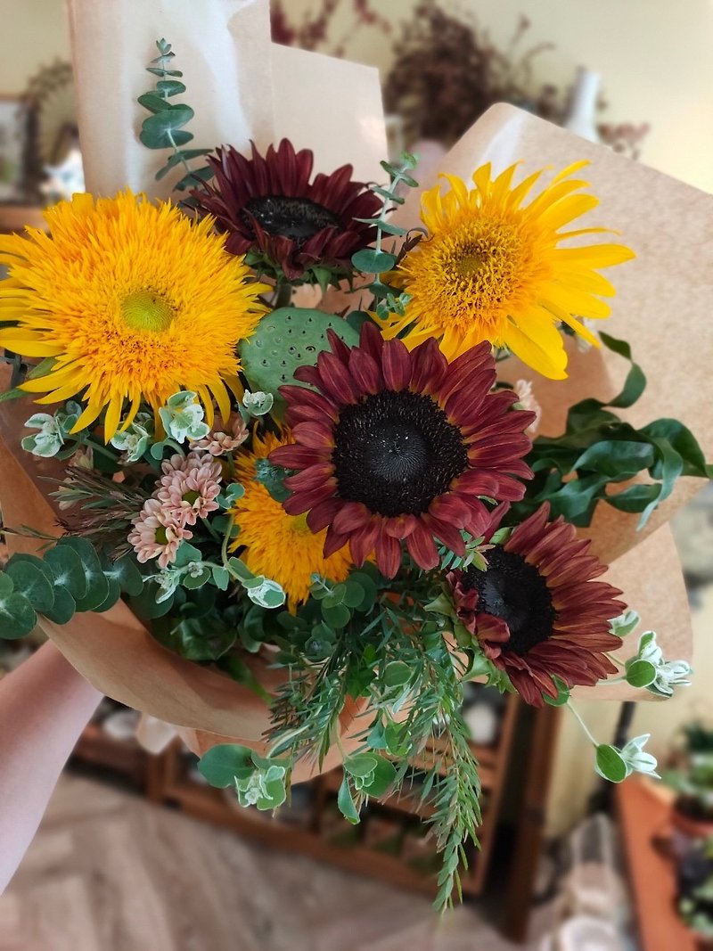 Sunflower Bouquet (Father's Day, Graduation Season) / self-pickup - Plants - Plants & Flowers 