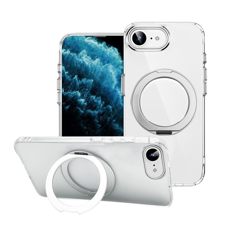 CASE SHOP iPhone 16e 360度磁吸站立保護殼-透明 - 手機殼/手機套 - 塑膠 透明