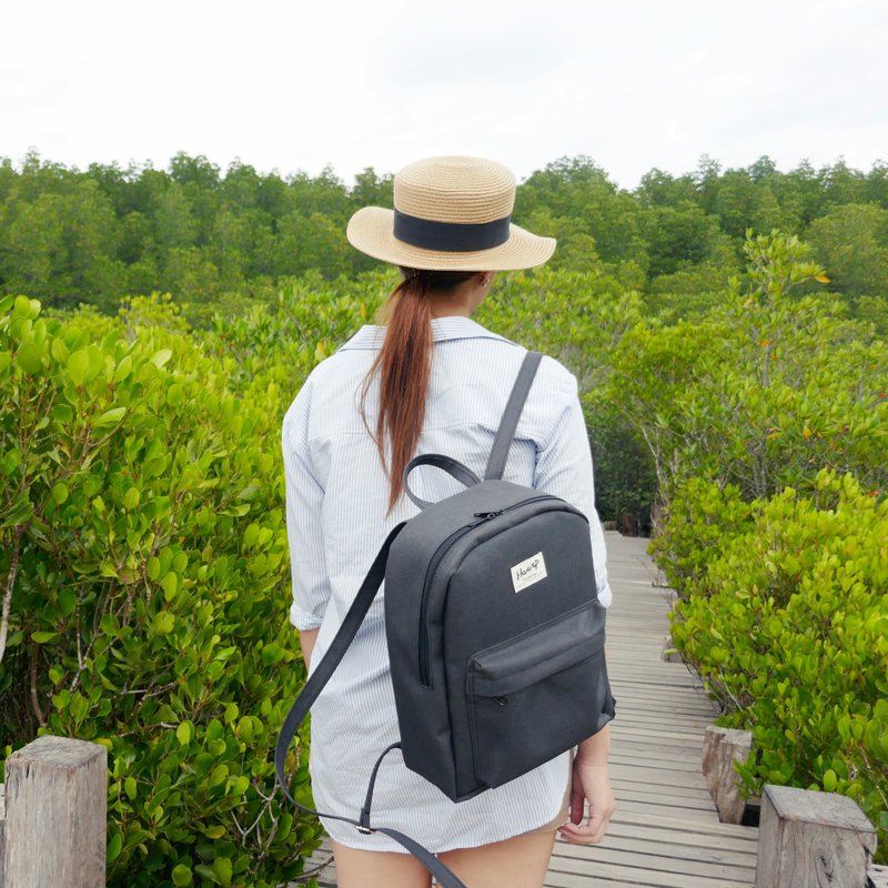 NORMAL DAY PACK GreyBlack - กระเป๋าเป้สะพายหลัง - เส้นใยสังเคราะห์ สีดำ