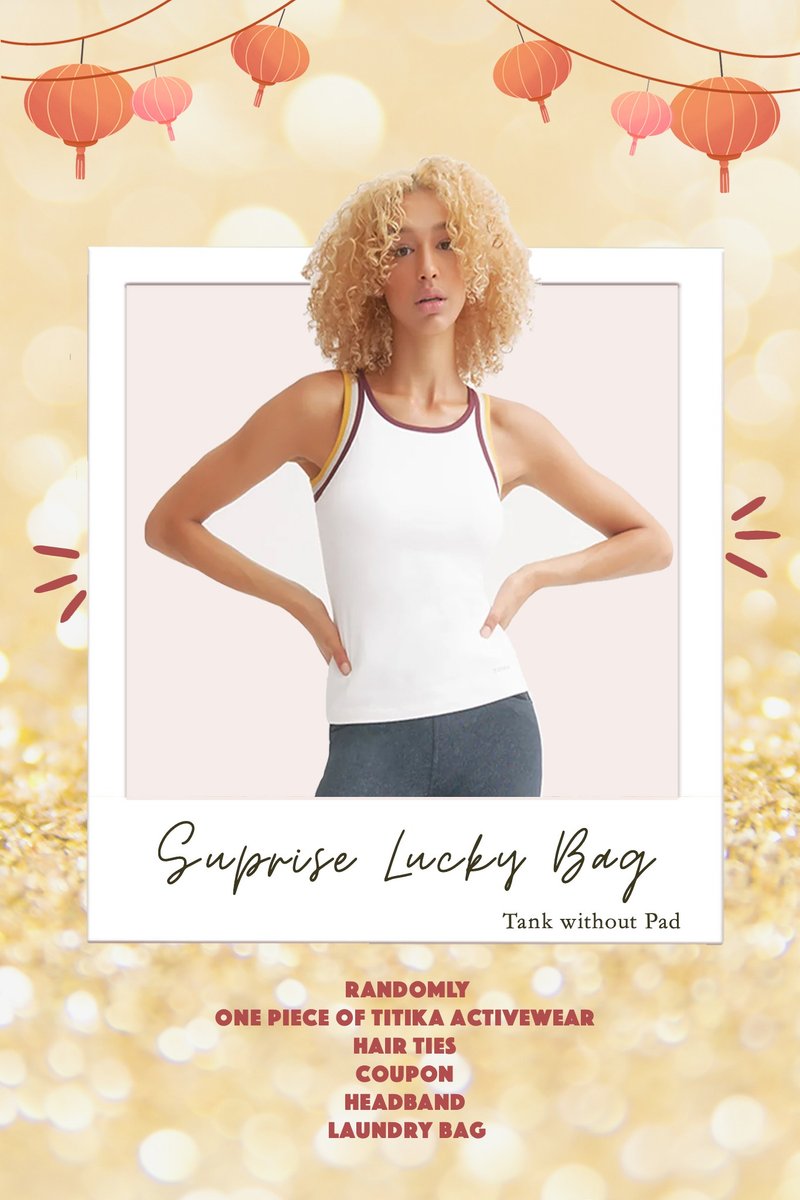 【福袋】Surprise Lucky Bag Set - Tank (without pad) - Women's Sportswear Tops - Other Man-Made Fibers 