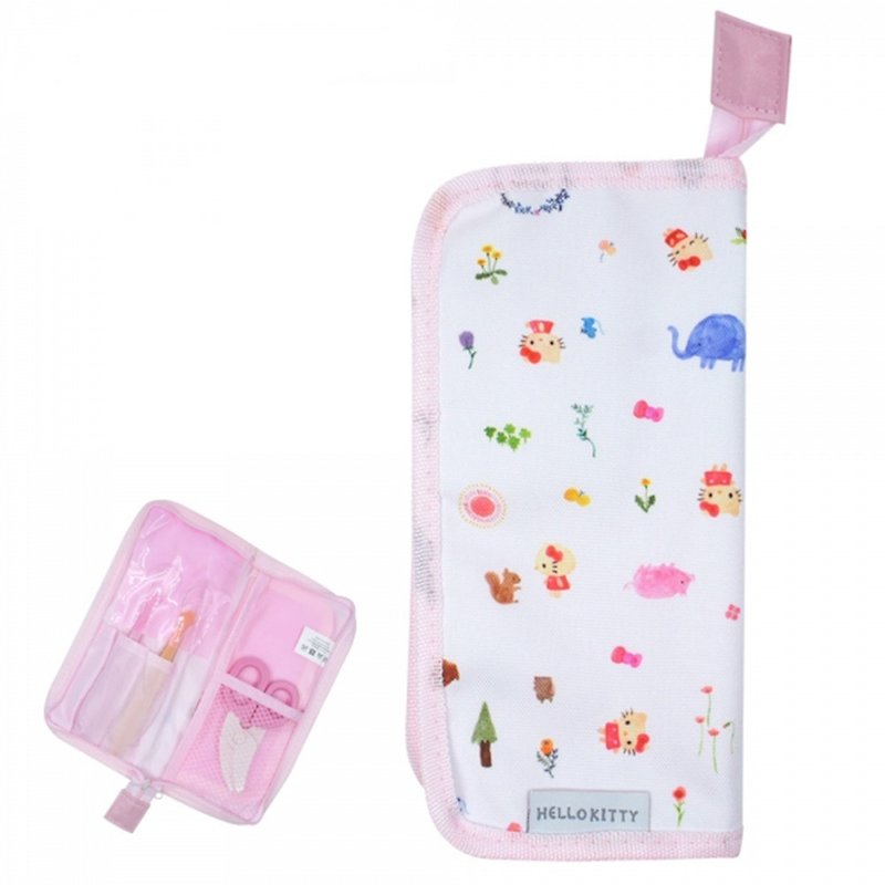Skater Outing Cutlery Storage Bag - KT and Forest Friends - จานเด็ก - เส้นใยสังเคราะห์ 