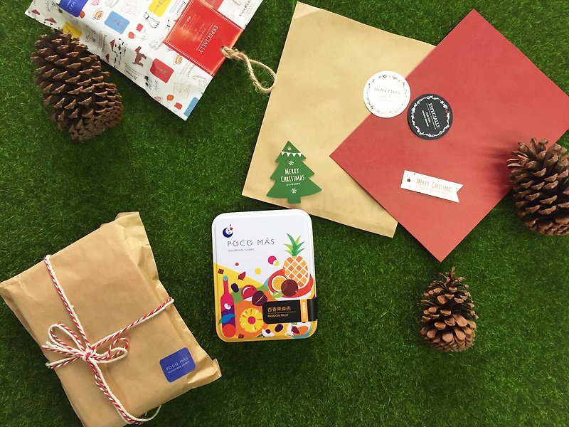 [Christmas flash free shipping] Christmas gift packaging version-12 gummies included (optional flavor) - ขนมคบเคี้ยว - อาหารสด หลากหลายสี