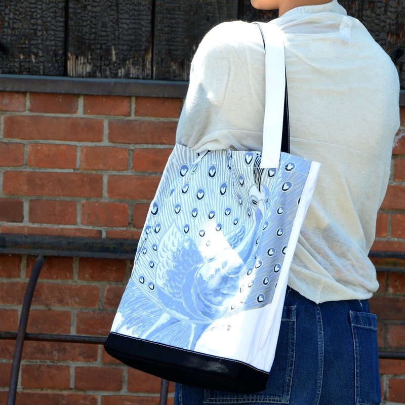 Collection Tote 3 - Open Your Mind - Handbags & Totes - Cotton & Hemp Silver