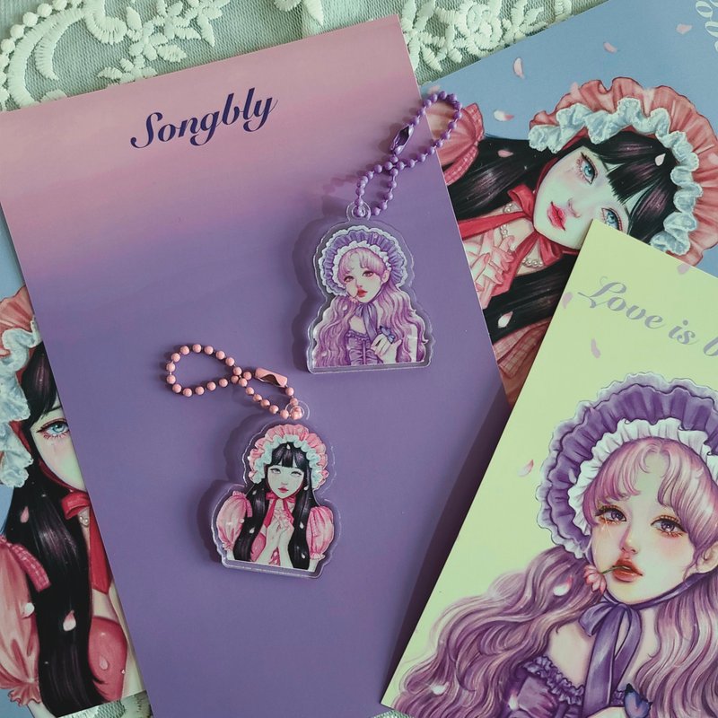 love is but a dream key ring set - Bookmarks - Other Materials Multicolor