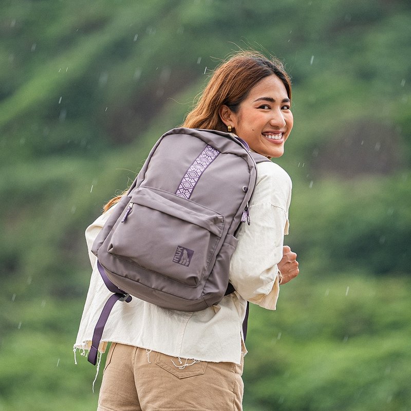 INUK Waterproof Everyday Travel Bag | Water_Shed WUUL3 Morning Mist Purple - กระเป๋าแล็ปท็อป - เส้นใยสังเคราะห์ สีม่วง