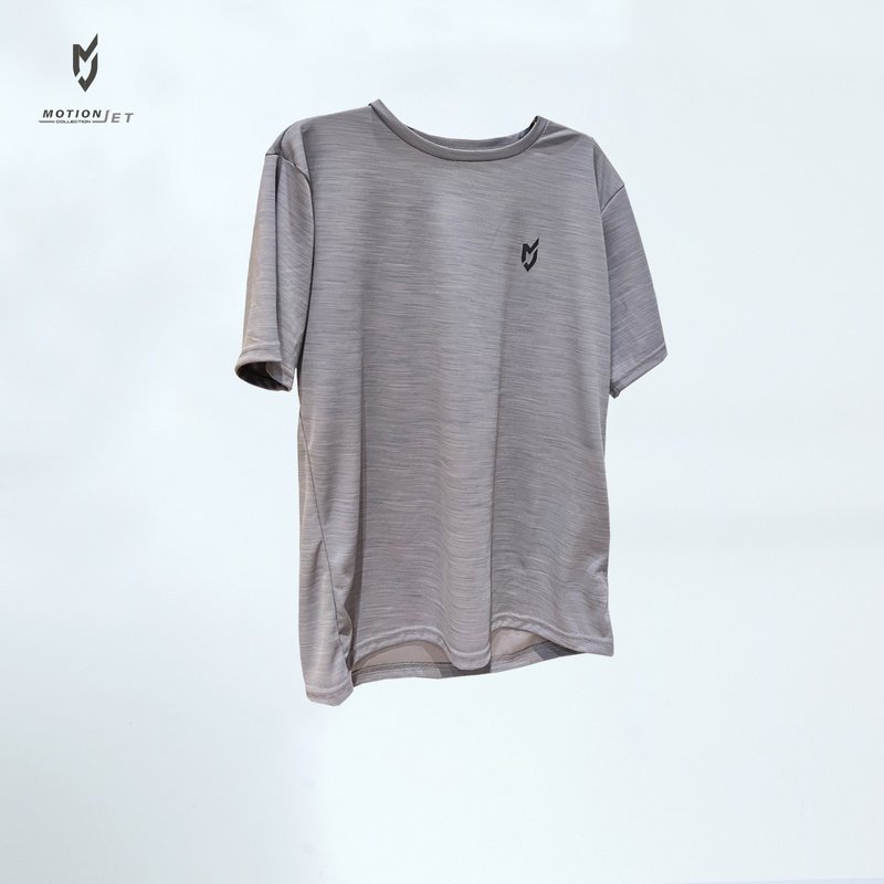 MJC003-MJ Unisex Environmental Protection Antibacterial Function Sports Short Sleeve (Grey) XS-3XL - ชุดกีฬาผู้ชาย - วัสดุอื่นๆ สีน้ำเงิน