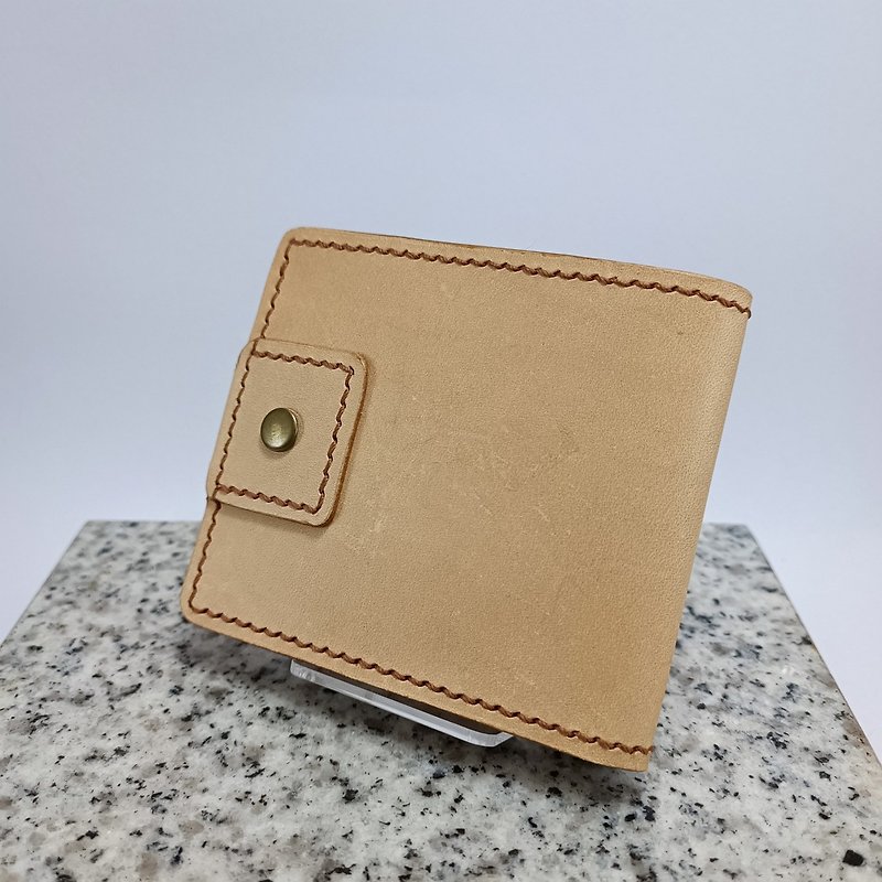 Handmade Leather - Simple Short Clip - Wallets - Genuine Leather 