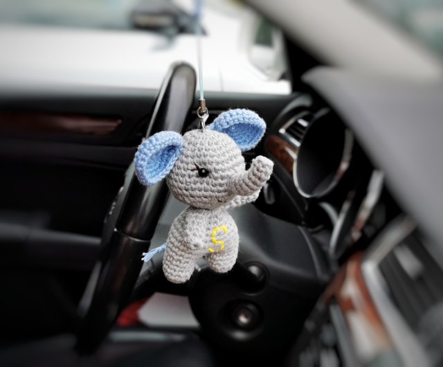 象のキーホルダー 車のアクセサリー 象のぬいぐるみ 車のリアビューの吊り下げ ショップ Innagurumi キーホルダー キーケース Pinkoi