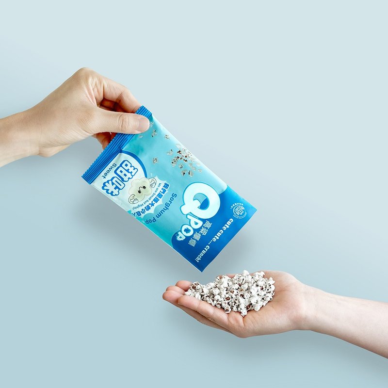 Our Blue Planet Q POP Sorghum Paopao-Sweet 15g Single Pack - ขนมคบเคี้ยว - อาหารสด 