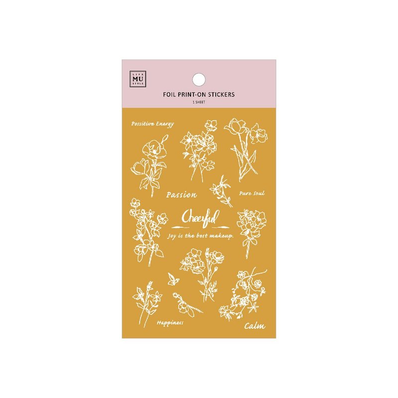 【Foil Print-On Stickers】Gold Foil 01. Rub-On Sticker Transfer Sticker Golden - Stickers - Other Materials Gold