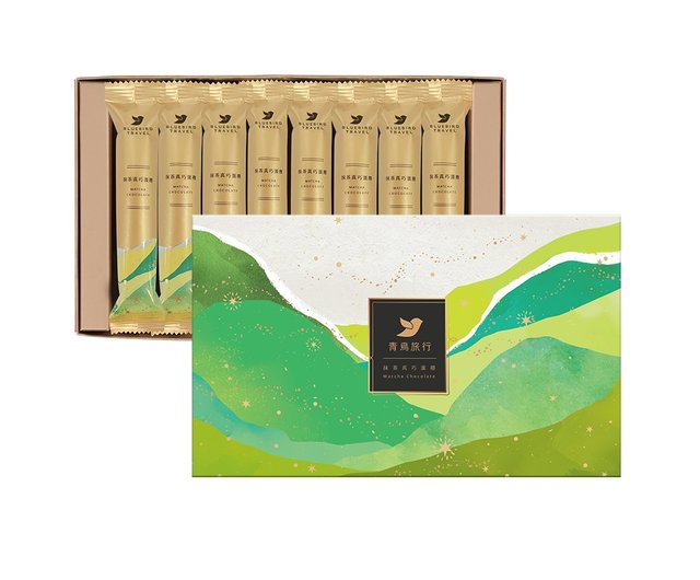 Bluebird Travel | Matcha Zhenqiao Egg Rolls 8 pieces per box