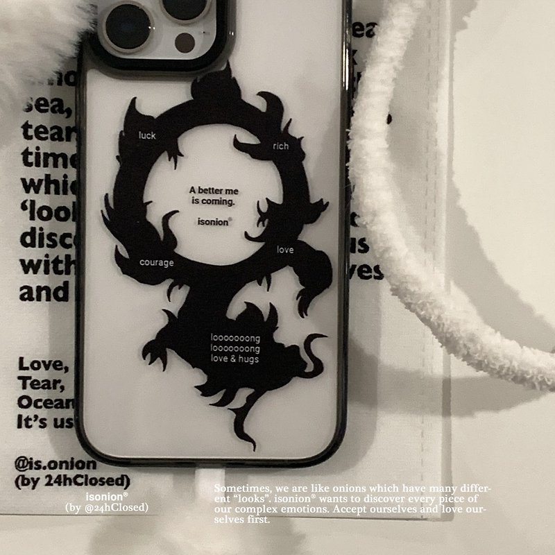 Not open all day long original dragon looong new year 15 promax mobile phone case all inclusive apple 14 magnetic protective cover - เคส/ซองมือถือ - ซิลิคอน 