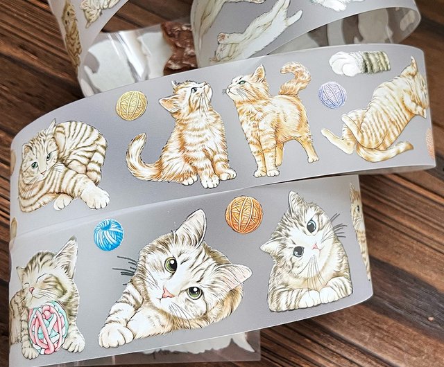 Washi Tape - Playing Cat | Cute Washi Tape | Cat Washi Tape