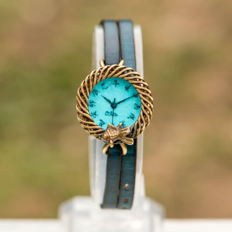 金魚の願い腕時計SSブルー - 女裝錶 - 其他金屬 藍色