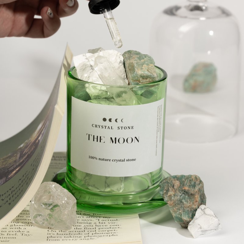 THE MOON Song of the Earth // Moon Sun Mine Diffuser Gift Box - Fragrances - Crystal Green