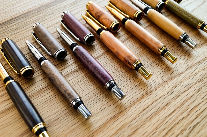 Handmade fountain pens, ball pens, ball pens│refills, five pieces│additional purchase - Other Writing Utensils - Pigment Black